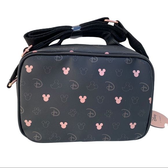 Disney Womens Black Disney Mickey & Minnie Mouse 2 In 1 Crossbody Bag One Size - Picture 12 of 14